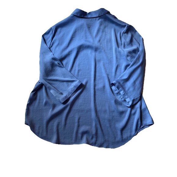 chicos size 3 Light Blue Blouse Lightweight Beachy - Picture 4 of 5